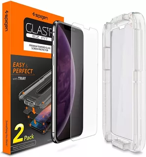 Spigen Ez Fit Tempered Glass Vidrio Templado iPhone XS Max