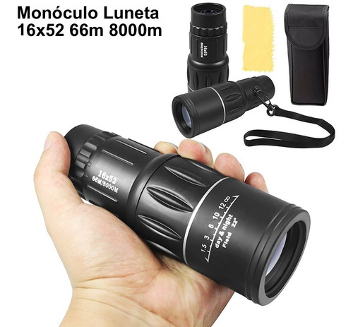 Monóculo Profissional Luneta Telescópio Golfscope 16x52 Zgp
