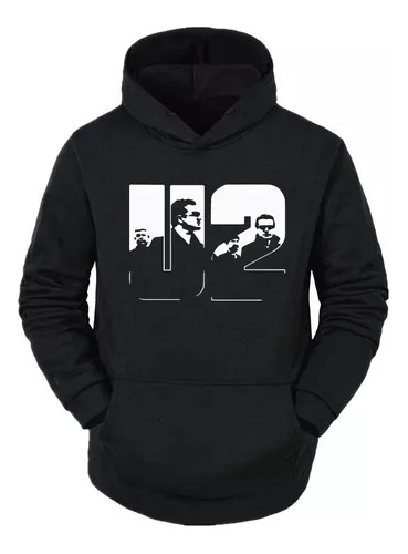 Buzo Canguro De U2 Bono Logo De La Banda Unisex