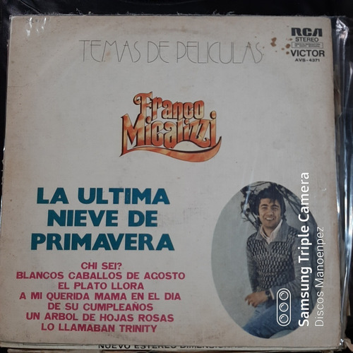 Vinilo La Ultima Nieve De Primavera Franco Micalizzi Bs1