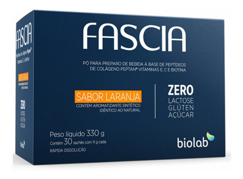 Fascia 30saches X 11g Cada Sache Sabor Laranja