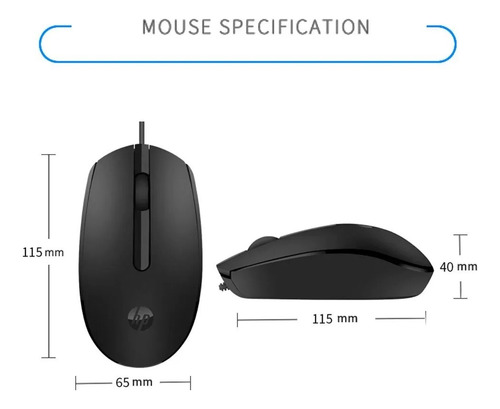 Mouse Hp M10 Alambrico Usb Negro / Tecnocenter