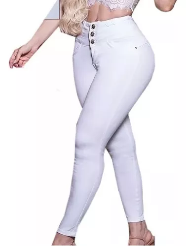 Jeans Mujer Pantalón Colombiano Mezclilla Strech Push Up 016