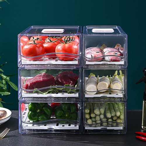 Cajones De Nevera Extraíbles, Organizador Apilable Para S