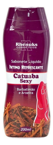 Sabonete Liquido Intimo Refrescante  Catuaba Sexy Barbatimão Fragrância Barbatimão E Aroeira