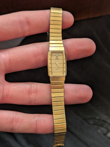 Lorus Sin Corona Dorado Plateado Dorado (Usado)