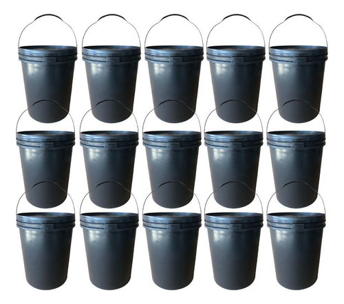 Balde 20l Reciclado Fermentador - 15 Pçs