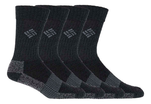 Medias Columbia Socks Mn 4p Thrml Black/grey Marley - Hombre