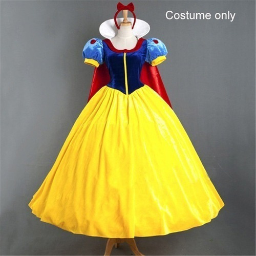 Vestido De Cosplay Adulto Blancanieves Niña Princesa