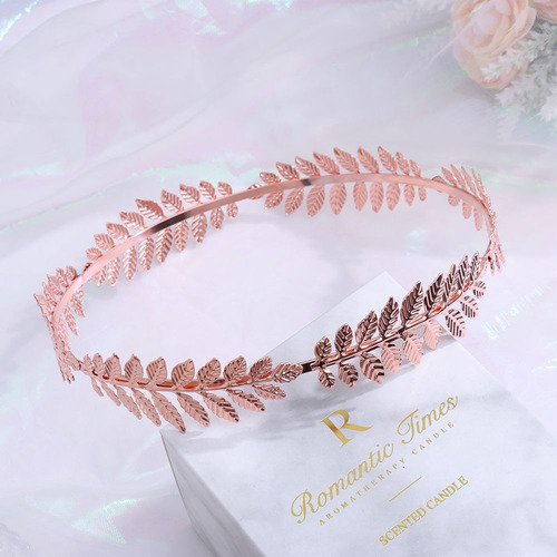 Diademas Con Forma De Corona De Pelo Para Novia, Hojas, Pein