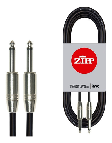 Cable Plug - Plug  Kwc Zipp 3 Metros Para Guitarra Bajo