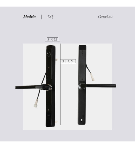 Cerradura Inteligente Electronica Wifi Huella Código App Shb Color Negro