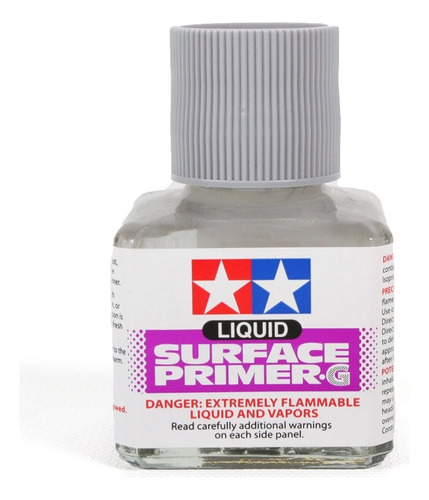 Liquid Surface Primer Grey 40ml By Tamiya # 87075