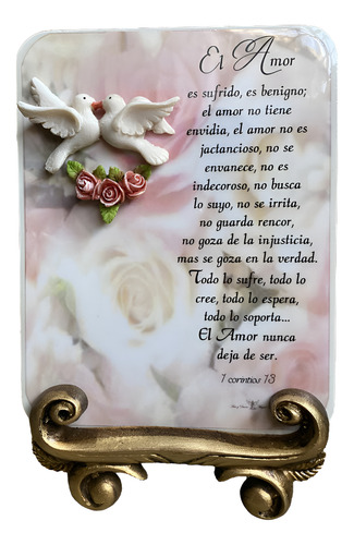 Cuadro Decorativo Versículo 1 Corintios 13 Arte Maer Frases