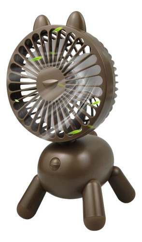 Ventilador De Escritorio Portátil For Niños, 3 Velocidades,