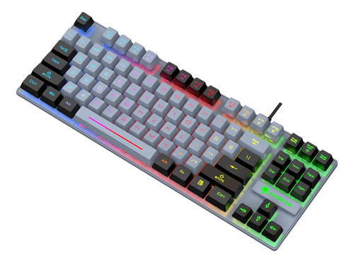 Teclado Para Juegos Por Cable De 87 Teclas Con