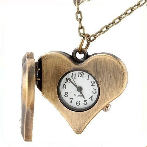 Reloj De Bolsillo Happy En Forma De Corazon