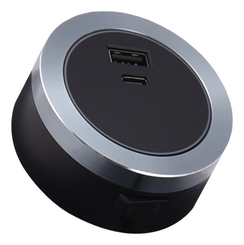 Adaptador Tipo C Socket Track Usb Y Adaptador De Riel Eléctr