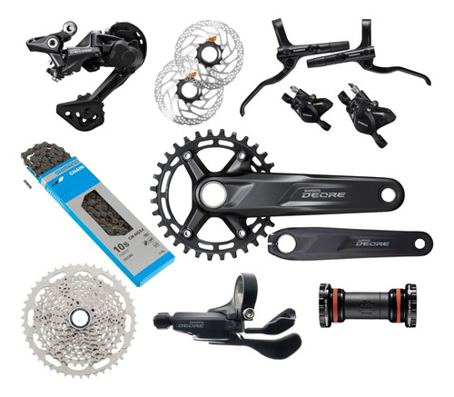 Grupo Shimano Deore M4100 10v Monoplato Hidraulico