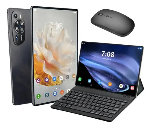 Tablet Android 128gb Armaz 10,1' Pol 6gb Ram 4g Wifi T10 Preto