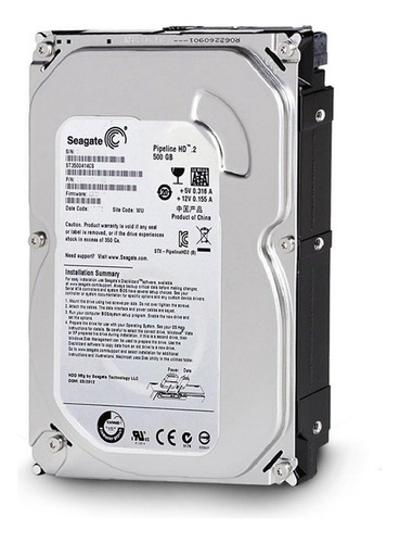 HD PC DVR Seagate Pipeline, 500 GB, Sata 2, 5900 rpm, color gris
