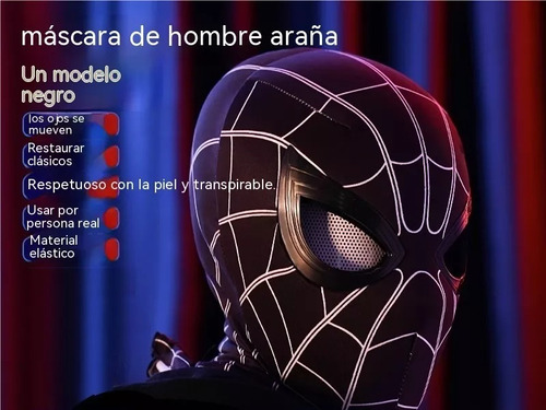 Máscara Spider - Man Ojos Móviles