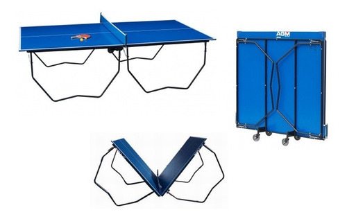 Mesa De Ping Pong Reglamentaria, Plegable Con Ruedas