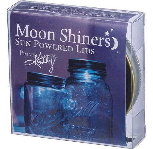 Primitives Por Kathy 19364 Moon Shiners Sun Powered Jar Lid