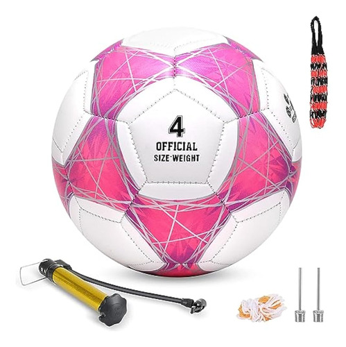 Steefan Balón De Fútbol Rosa Tamaño 3/4/5 Para