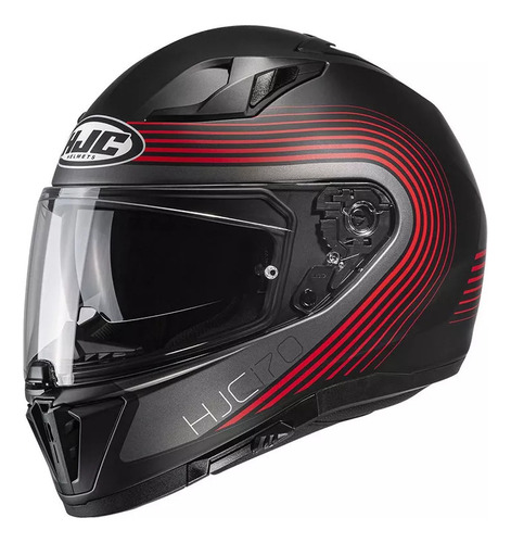 Casco Hjc I70 Integral Mc1sf Grafica Doble Visor Pinlock Rpm