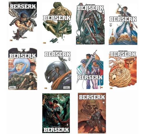 Manga Berserk Edição De Luxo Volumes 1 Ao 10 Novos E Lacrados