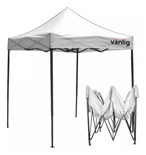 Carpa Toldo Plegable 2x2 Reforzado Impermeable Jardín Blanco