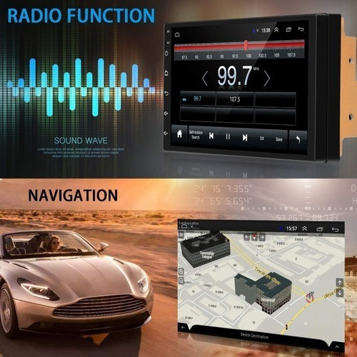 Imagen 5 de 9 de Estéreo Para Auto Con Wifi Gps Android 9.1 Y Vidrio Templado