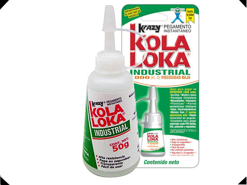 Kola Loka Pegamento Adhesivo Intantaneo Uso Industrial 50gr