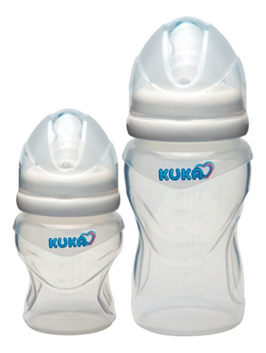 Kit 02 Mamadeira Soft Silicone Bico Orto Kuka 150ml E 250ml