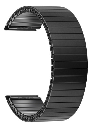 18 Mm Correa De Reloj Inteligente De Acero Inoxidable Negro