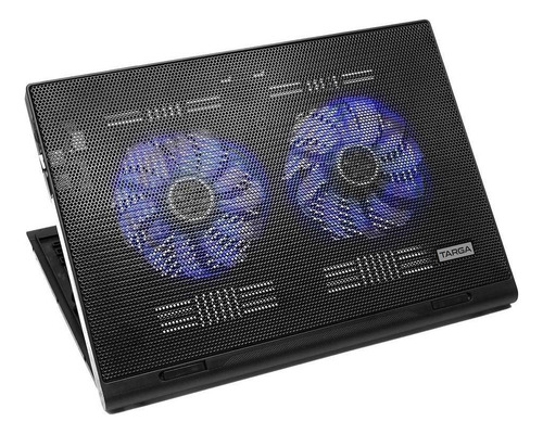 Suporte para notebook Targa Tg Stand 4q Suporte para ventilador - 101 db, cor preta