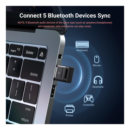 Bluetooth Adapter Ugreen Usb, Bluetooth 5.3 &