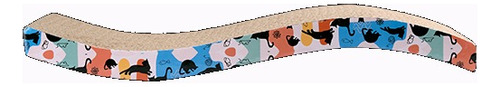 Rascador De Onda 44 Cm Color Marrón