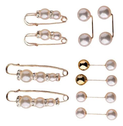 10 Piezas Broche Pins Suéter Chal Clips Set Cintura