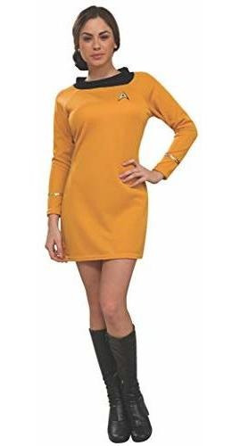 Vestido De Rubie Traje De Star Trek Classic Deluxe Gold, Adu