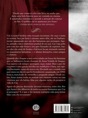 Anna Vestida De Sangue - Vol. 1, De Blake, Kendare. Editorial Verus, Capa Mole, Edição 2016-04-01 00:00:00 Em Português
