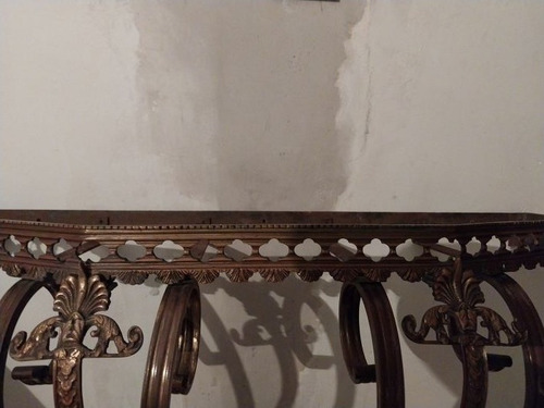 Antiguo Dresuar De Bronce Trabajado S/ Mármol Bronce (Usado)