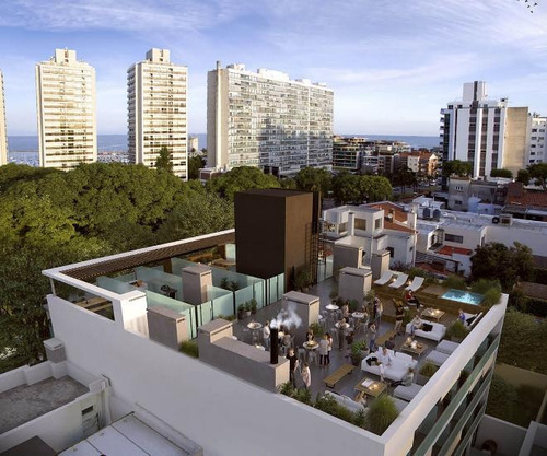 Imagen 3 de 21 de Monoambiente Sobre Avenida, A Metros De Wtc, Terraza Propia
