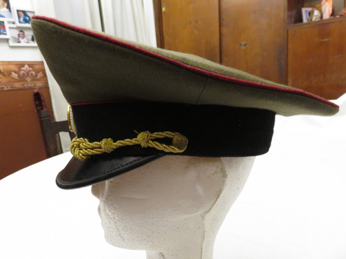 Gorra De Plato Ejercito Búlgaro Oficial De Carro De Combate (Usado)