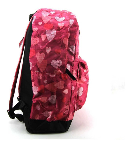 Imagem 4 de 6 de Mochila Container Juvenil Costas Corações Rosa 51871