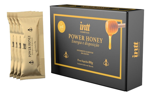 Caixa Power Honey Intt - Suplemento Alimentar Com 8 Sachês