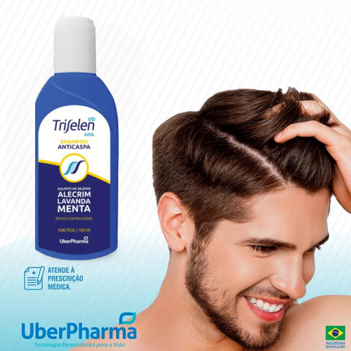 Shampoo Masculino Feminino Anticaspa Uberpharma Tratamento
