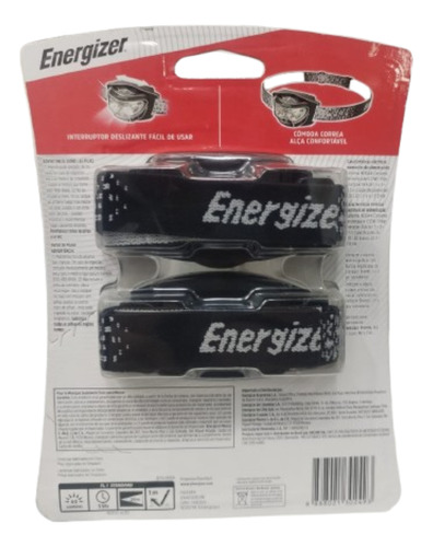 Linterna Frontal Energizer Hd33a4 60 Lumenes Negro