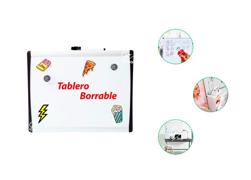 Tablero Para Niños Borrable Infantil Acrilico Corcho Pared